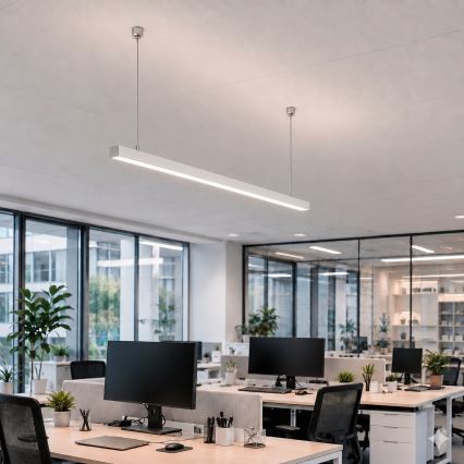 Brilagi - LED підвісний світильник FULLDAY LED/20/30/40W/230V 2700/4000/6000K 120 cm білий