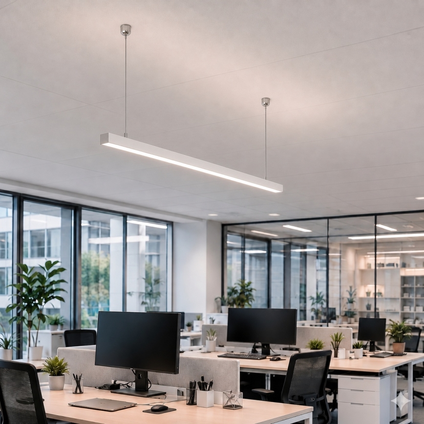 Brilagi - LED підвісний світильник FULLDAY LED/20/30/40W/230V 2700/4000/6000K 120 cm білий