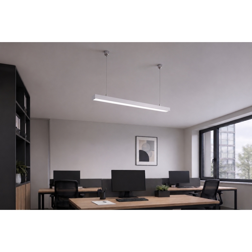 Brilagi - LED підвісний світильник FULLDAY LED/20/30/40W/230V 2700/4000/6000K 120 cm білий