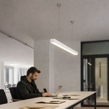 Brilagi - LED підвісний світильник FULLDAY LED/20/30/40W/230V 2700/4000/6000K 120 cm білий
