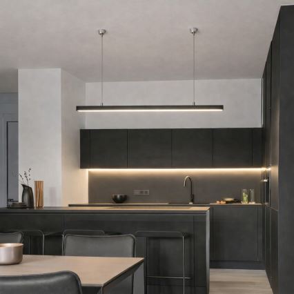 Brilagi - LED підвісний світильник FULLDAY LED/30/40/50W/230V 2700/4000/6000K 150 см чорний