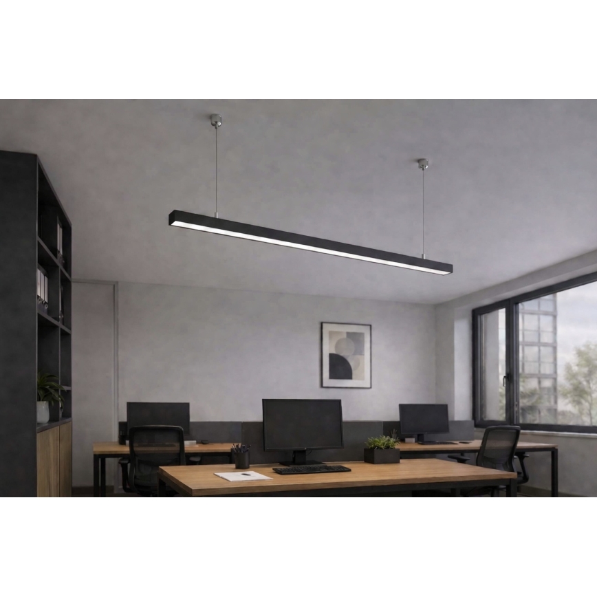Brilagi - LED підвісний світильник FULLDAY LED/30/40/50W/230V 2700/4000/6000K 150 см чорний