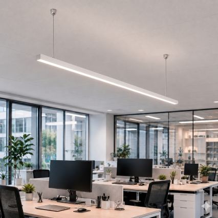 Brilagi - LED Підвісний світильник FULLDAY LED/30/40/50W/230V 2700/4000/6000K 150 cm білий