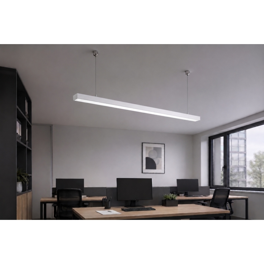 Brilagi - LED Підвісний світильник FULLDAY LED/30/40/50W/230V 2700/4000/6000K 150 cm білий