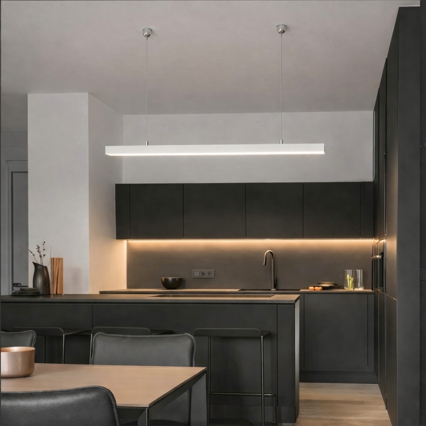 Brilagi - LED Підвісний світильник FULLDAY LED/30/40/50W/230V 2700/4000/6000K 150 cm білий