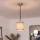 Brilagi - LED-підвісний світильник NUBILA на тросі 1xE27/60W/230V діам. 14 см чорний/коричневий