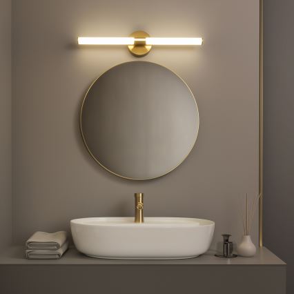 Brilagi - LED-подсветка для зеркала LARA, 10 Вт, 230 В, 60 см, IP44, золотая