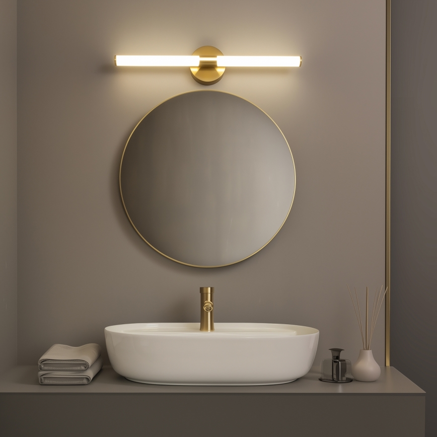 Brilagi - LED-подсветка для зеркала LARA, 10 Вт, 230 В, 60 см, IP44, золотая
