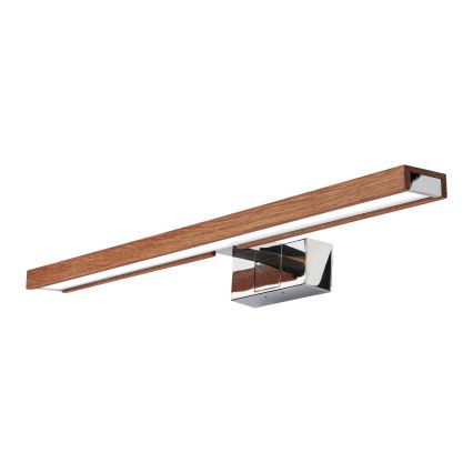 Brilagi - LED-освещение зеркала для ванной WOODY MIRROR 3 в 1 LED/12 Вт/230 В 60 см IP44 глянцевый хром/дуб вишня