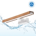 Brilagi - LED-подсветка зеркала для ванной 3 в 1 WOODY MIRROR LED/8W/230V 40 cm IP44 белый/дуб-вишня