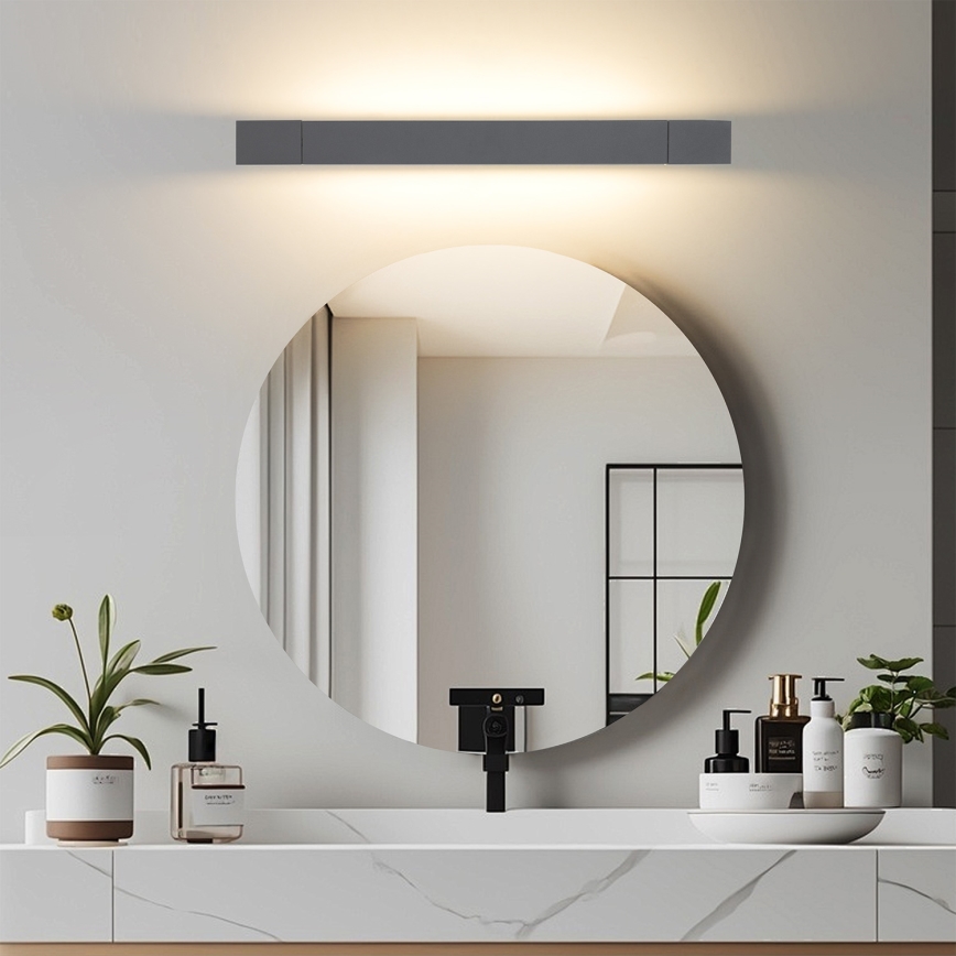 Brilagi - Светодиодный светильник для зеркала ванной комнаты AQUA LINE LED/12W/230V 45 cm IP44 антрацит CRI 90