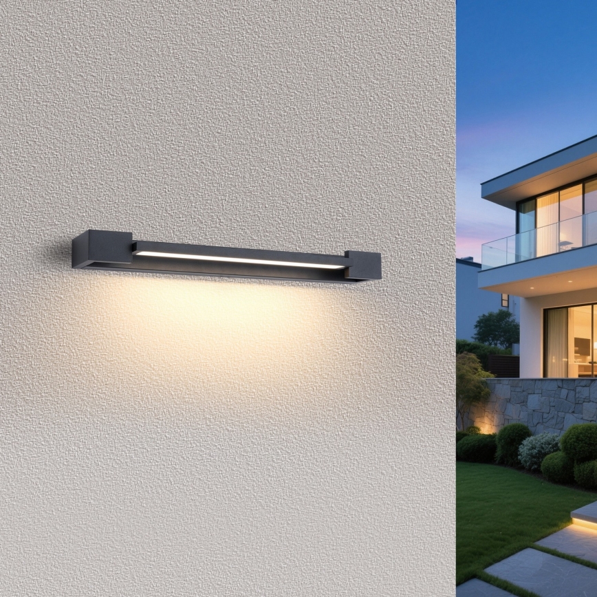 Brilagi - Светодиодный светильник для зеркала ванной комнаты AQUA LINE LED/12W/230V 45 cm IP44 антрацит CRI 90