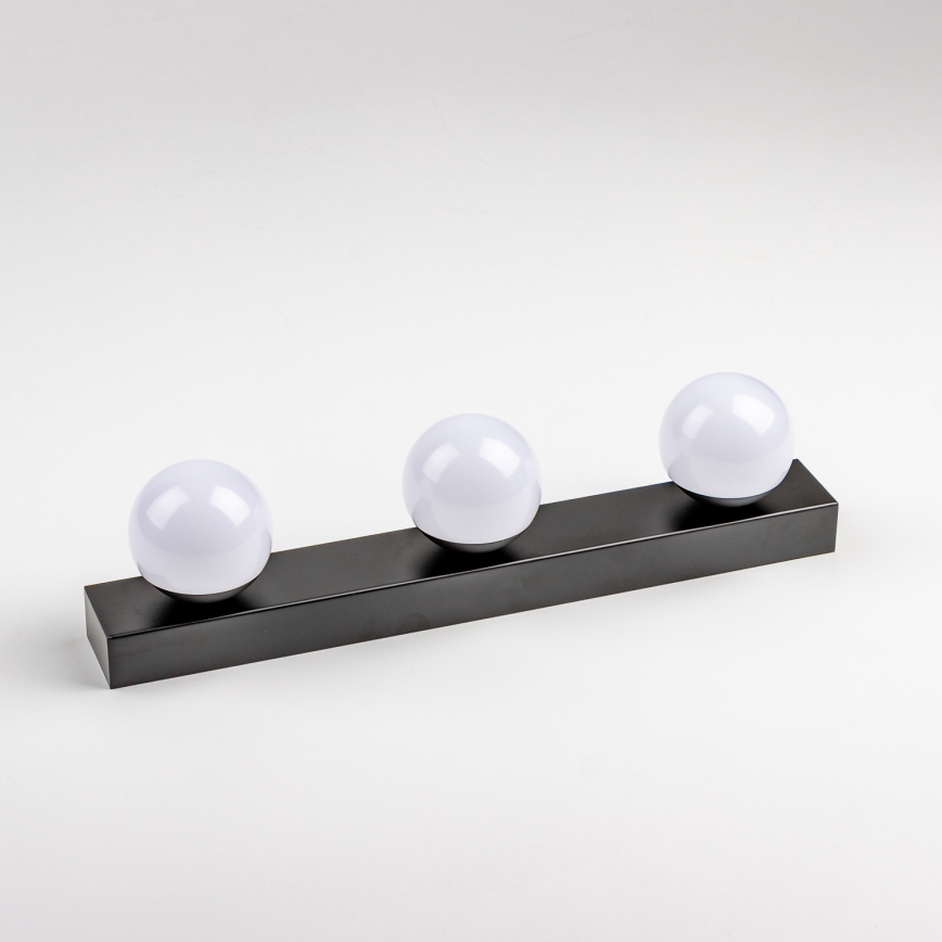 Brilagi - LED-освещение для зеркала в ванной HOLLYWOOD 3xLED/3Вт/230В 39 см IP44 черный