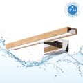 Brilagi - LED-подсветка зеркала для ванной WOODY MIRROR 3в1 LED/8W/230V 40 см IP44 глянцевый хром/дуб