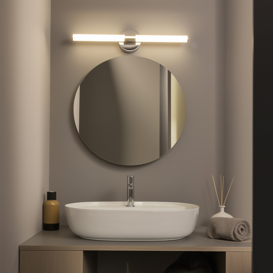 Brilagi - светодиодная подсветка зеркала для ванной LARA LED/10 Вт/230 В 60 см IP44 полированный хром