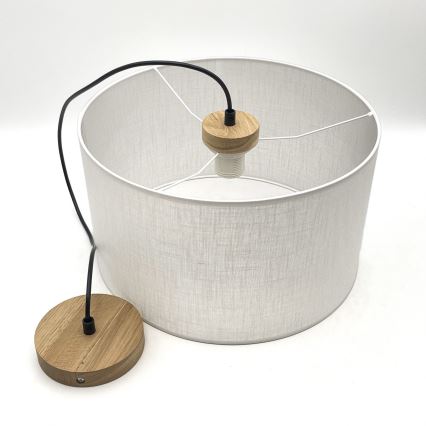 Brilagi - LED Подвесная люстра ANTHONY 1xE27/60W/230V дуб/белый