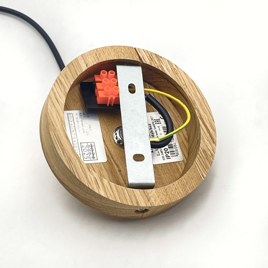 Brilagi - LED Подвесная люстра ANTHONY 1xE27/60W/230V дуб/черный