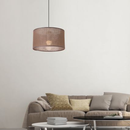 Brilagi - LED Подвесная люстра ANTHONY 1xE27/60W/230V дуб/коричневый