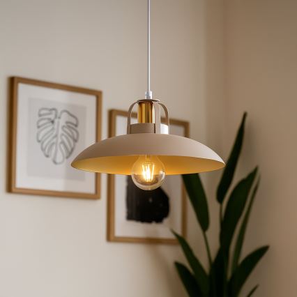 Brilagi - LED Подвесная люстра FLAMENGO 1xE27/60W/230V бежевый