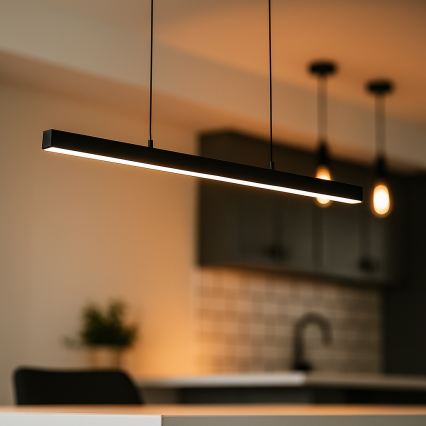 Brilagi - LED-подвесная люстра на тросе AXIS LED/30W/230V 120 cm черная