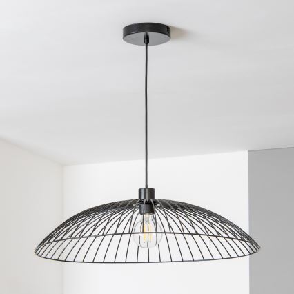 Brilagi - LED-подвесная люстра на тросе CERIA WIRE 1xE27/40W/230V Ø 60 см черная