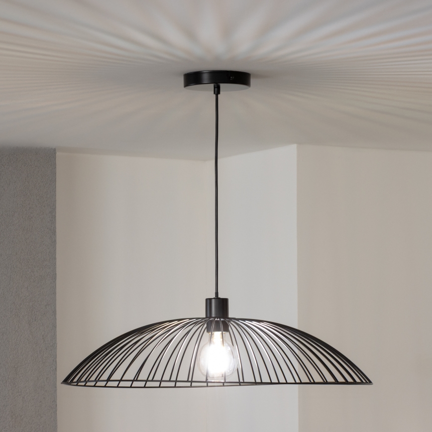 Brilagi - LED-подвесная люстра на тросе CERIA WIRE 1xE27/40W/230V Ø 60 см черная