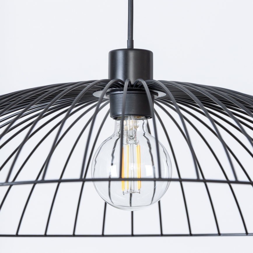 Brilagi - LED-подвесная люстра на тросе CERIA WIRE 1xE27/40W/230V Ø 60 см черная