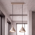 BRILAGI - LED Подвесная люстра на тросе CONE DOUBLE 2xGX53/15W/230V бежевая