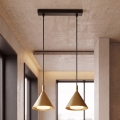 BRILAGI - LED Подвесная люстра на тросе CONE DOUBLE 2xGX53/15W/230V золотая