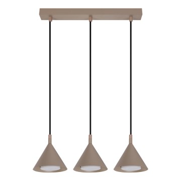 BRILAGI - LED Подвесная люстра на тросе CONE TRIPLE 3xGX53/15W/230V бежевая