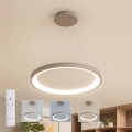 BRILAGI - LED-подвесная люстра с диммированием на тросе FALCON SLIM LED/42W/230V 3000-6500K Ø 50 см бежевая + пульт дистанционного управления