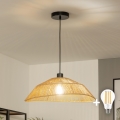 Brilagi - LED-подвесной светильник на шнуре CERIA BOHO 1xE27/40W/230V, диаметр 50 см, коричневый
