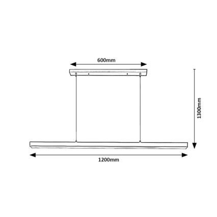 Brilagi - LED-подвесной светильник на тросе PAXIS LED/30W/230V 120 cm черный
