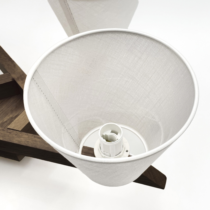 Brilagi - Светодиодная накладная люстра ANTHONY 5xE14/40W/230V дуб орех/белый