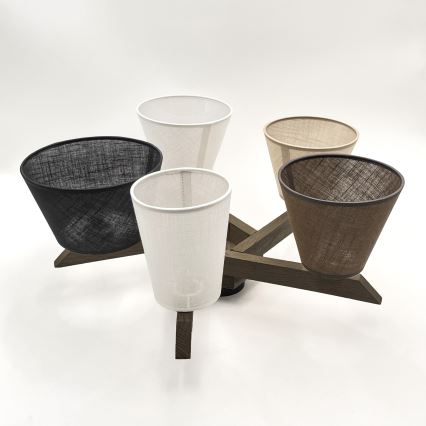 Brilagi - Светодиодная накладная люстра ANTHONY 5xE14/40W/230V дуб орех