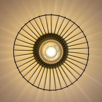 Brilagi - LED-потолочная накладная люстра CERIA WIRE 1xE27/40W/230V Ø 30 см черный