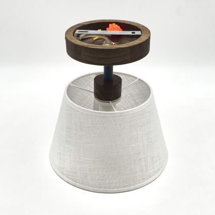 Brilagi - Светодиодная накладная люстра ANTHONY 1xE14/60W/230V дуб орех/белый