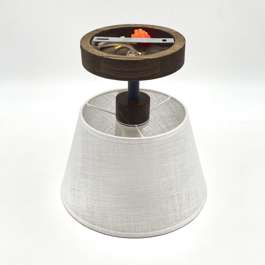 Brilagi - Светодиодная накладная люстра ANTHONY 1xE14/60W/230V дуб орех/белый