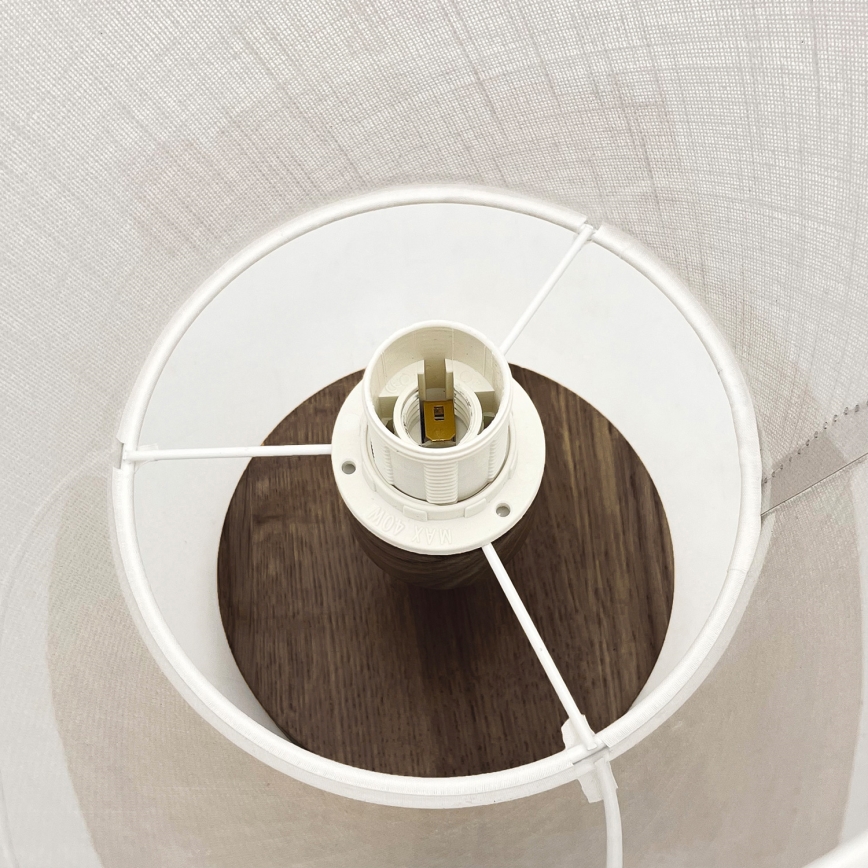 Brilagi - Светодиодная накладная люстра ANTHONY 1xE14/60W/230V дуб орех/белый