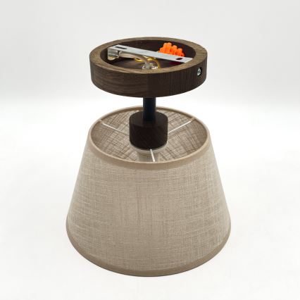 Brilagi - LED Накладная люстра ANTHONY 1xE14/60W/230V дуб орех/бежевый