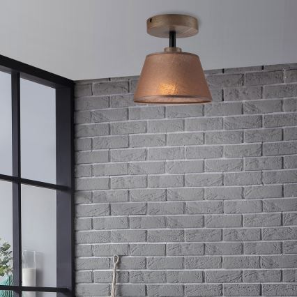 Brilagi - Светодиодная накладная люстра ANTHONY 1xE14/60W/230V дуб орех/коричневый