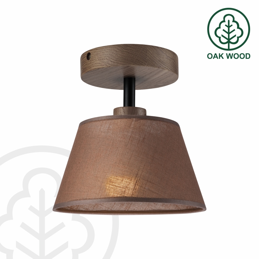 Brilagi - Светодиодная накладная люстра ANTHONY 1xE14/60W/230V дуб орех/коричневый