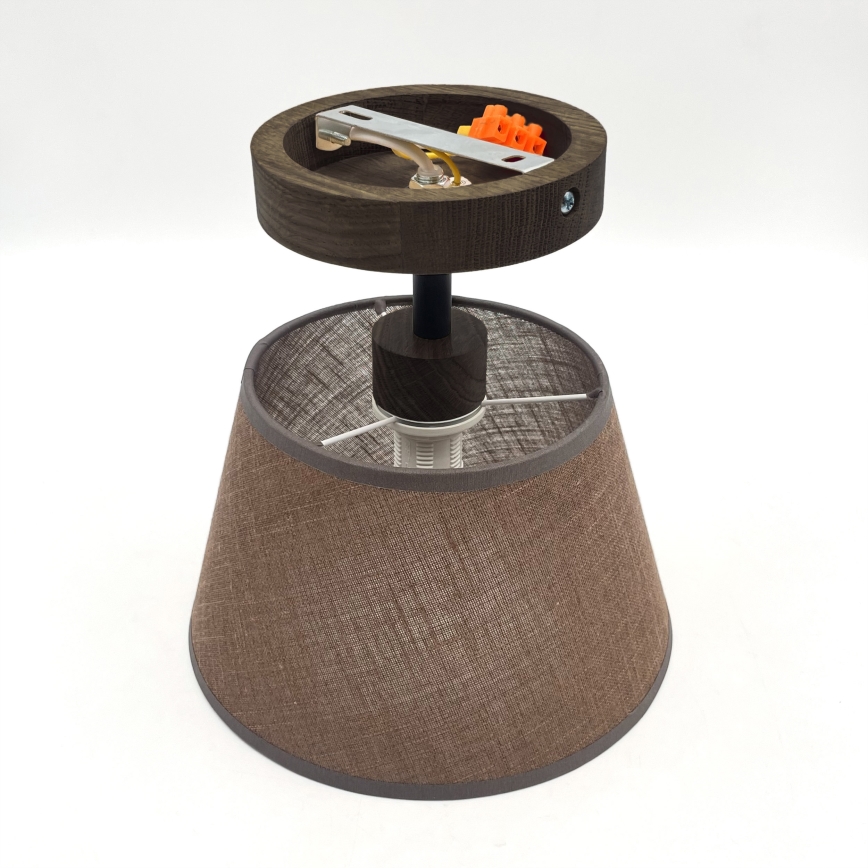 Brilagi - Светодиодная накладная люстра ANTHONY 1xE14/60W/230V дуб орех/коричневый