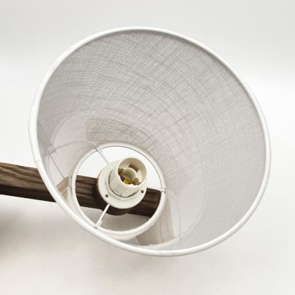 Brilagi - Светодиодная накладная люстра ANTHONY 3xE14/40W/230V дуб орех/белый