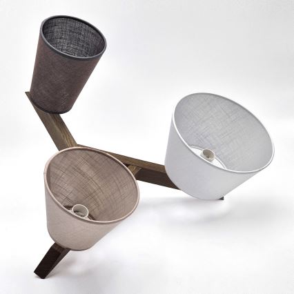 Brilagi - Светодиодная накладная люстра ANTHONY 3xE14/40W/230V дуб орех