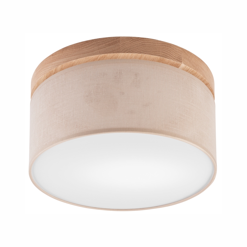 Brilagi - LED Потолочный светильник BELLADONNA 1xE27/15W/230V диаметр 30 см бежевый/дуб