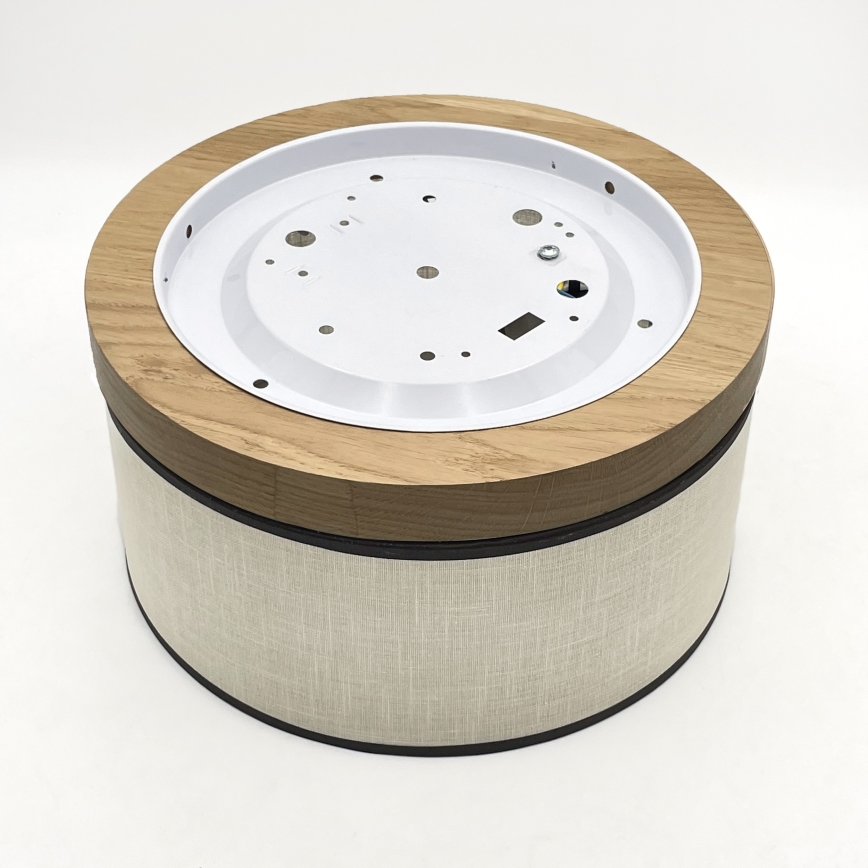 Brilagi - LED Потолочный светильник BELLADONNA 1xE27/15W/230V диаметр 30 см кремовый/дуб