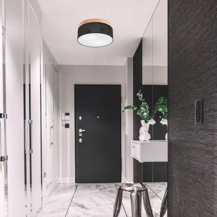 Brilagi - LED Потолочный светильник BELLADONNA 2xE27/15W/230V черный/сосна