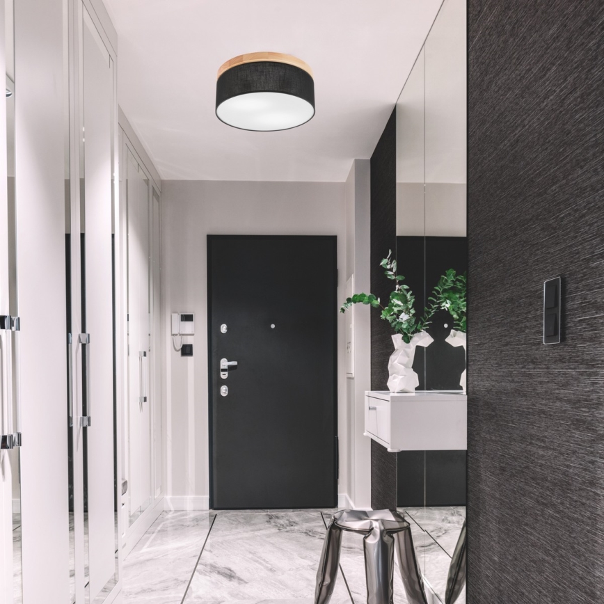 Brilagi - LED Потолочный светильник BELLADONNA 2xE27/15W/230V черный/сосна