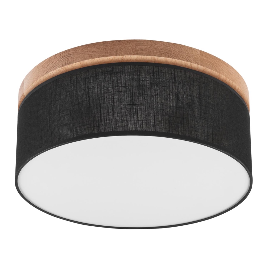 Brilagi - LED Потолочный светильник BELLADONNA 2xE27/15W/230V диаметр 40 см черный/дуб